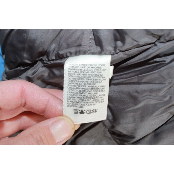 The North Face Puffer Jacket Goose Down Ski Parka Blue Size M - Picture 10 of 12